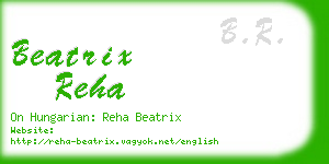 beatrix reha business card